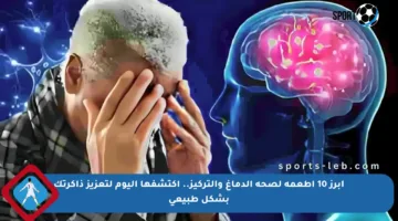 أبرز 10 أطعمة لصحة الدماغ والتركيز.. اكتشفها اليوم لتعزيز ذاكرتك بشكل طبيعي